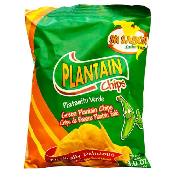 Chips de platanito verde naturalmente deliciosos