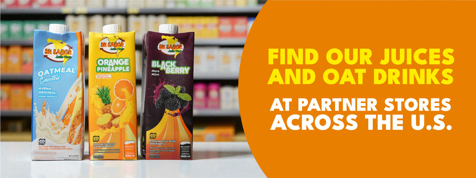 Find our juices and oat drinks at partner stores across the U.S.