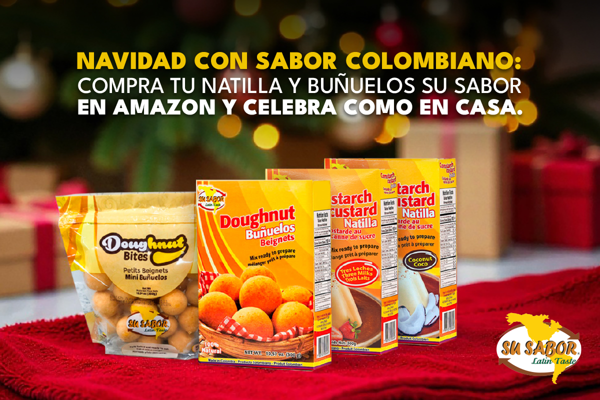 Navidad con sabor colombiano: compra tu natilla y buñuelos Su Sabor en Amazon y celebra como en casa