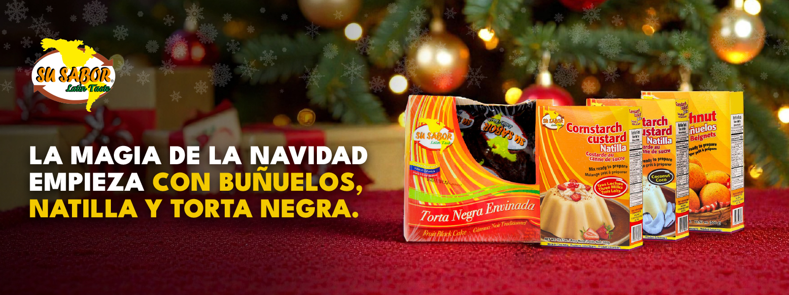 La magia de la Navidad empieza con buñuelos, natilla y torta negra.